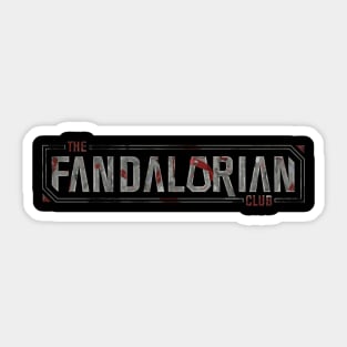 The Fandalorian Club Sticker